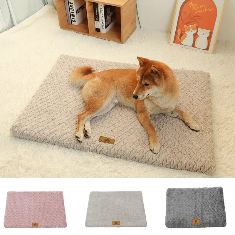 Fluffy Dog & Cat Bed – Large Sofa-Style Cushion for Pets