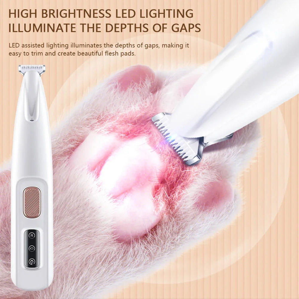 Rechargeable LED Dog & Cat Nail Grinder – Portable Paw Trimmer