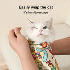 Self-Adherent Cat Grooming Wrap – Anti-Bite & Anti-Scratch