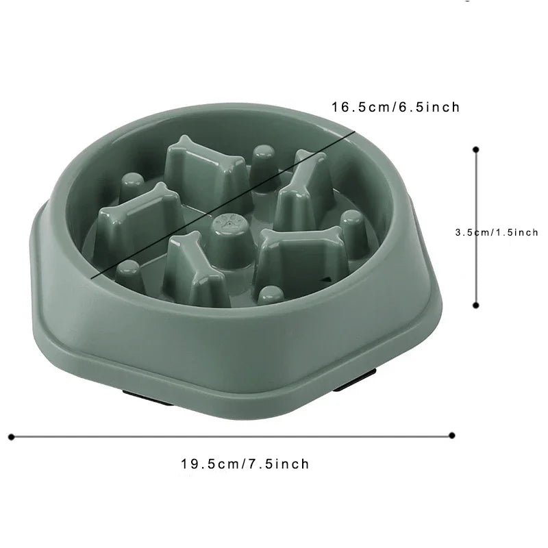 Anti-Choke Slow Feeder Dog Bowl – Puzzle & Non-Slip Design