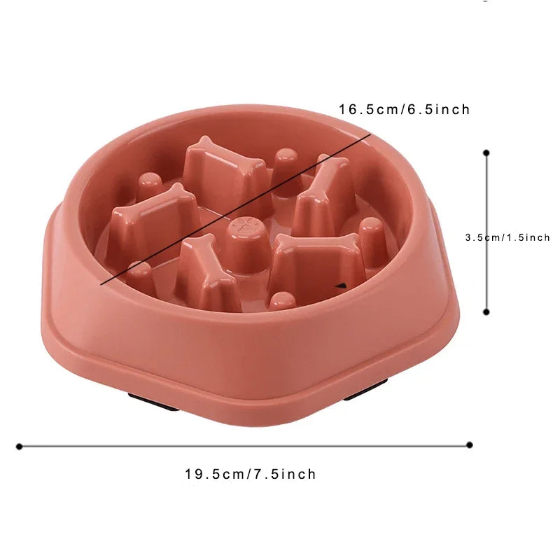 Anti-Choke Slow Feeder Dog Bowl – Puzzle & Non-Slip Design