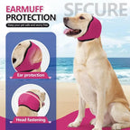 Dog Calming Hat & Noise-Reducing Ear Muffs – Anxiety Relief for Pets