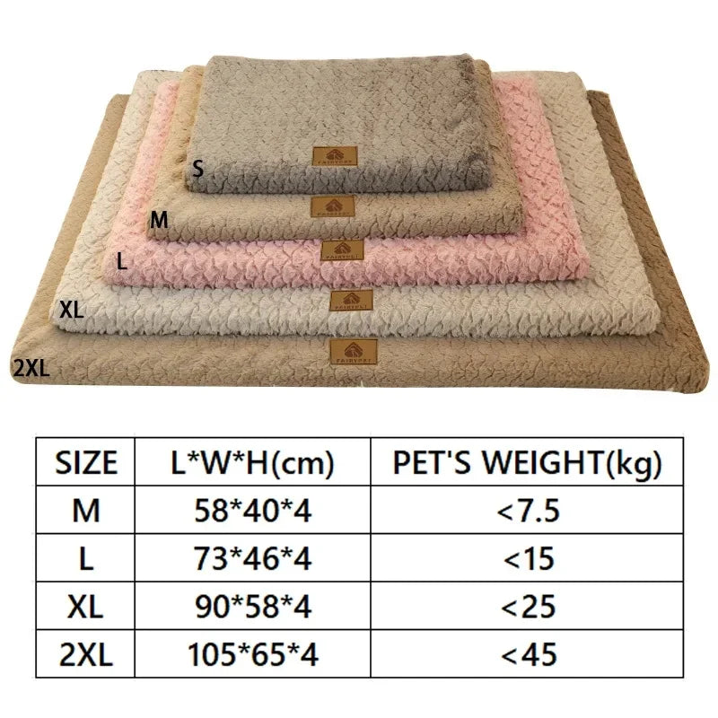 Fluffy Dog & Cat Bed – Large Sofa-Style Cushion for Pets