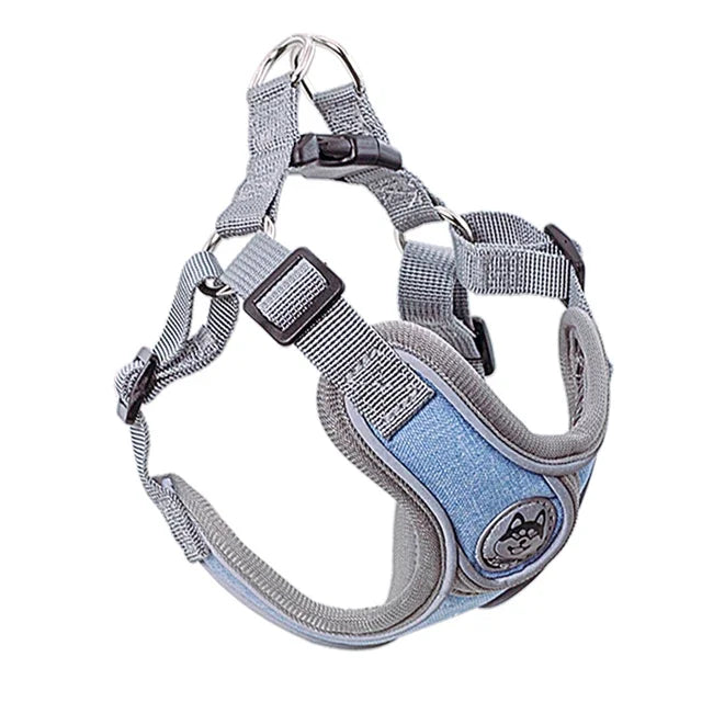 Reflective Dog Harness Vest with Leash & Collar for Small Dogs