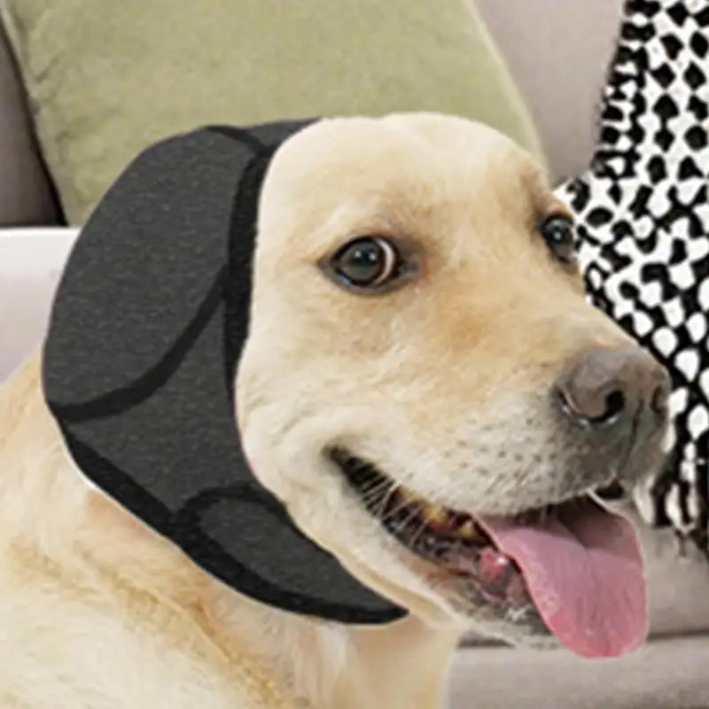 Dog Calming Hat & Noise-Reducing Ear Muffs – Anxiety Relief for Pets