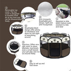 Portable Foldable Dog & Cat House – Indoor/Outdoor Pet Bed Tent