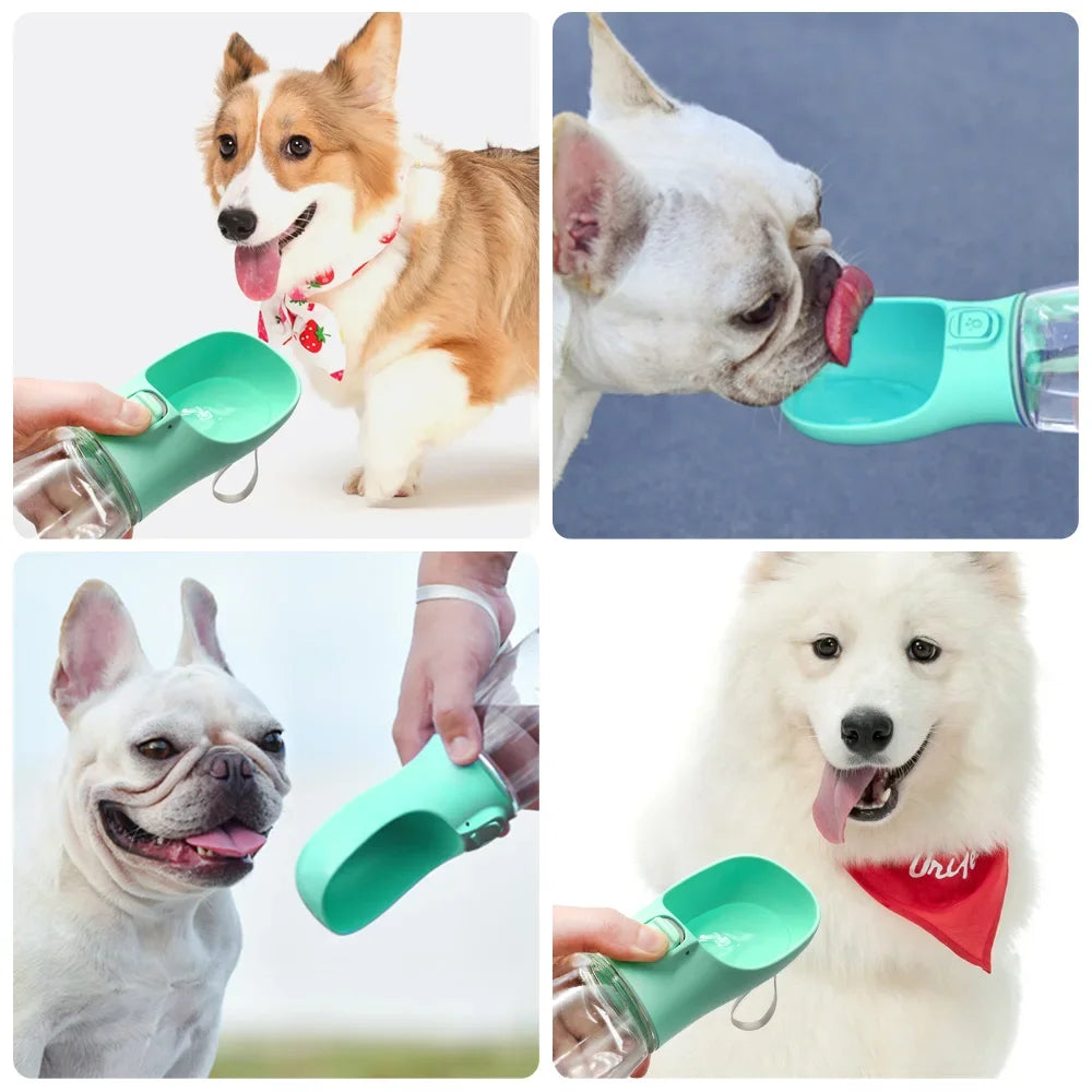 Portable Dog & Cat Water Bottle with Leakproof Bowl