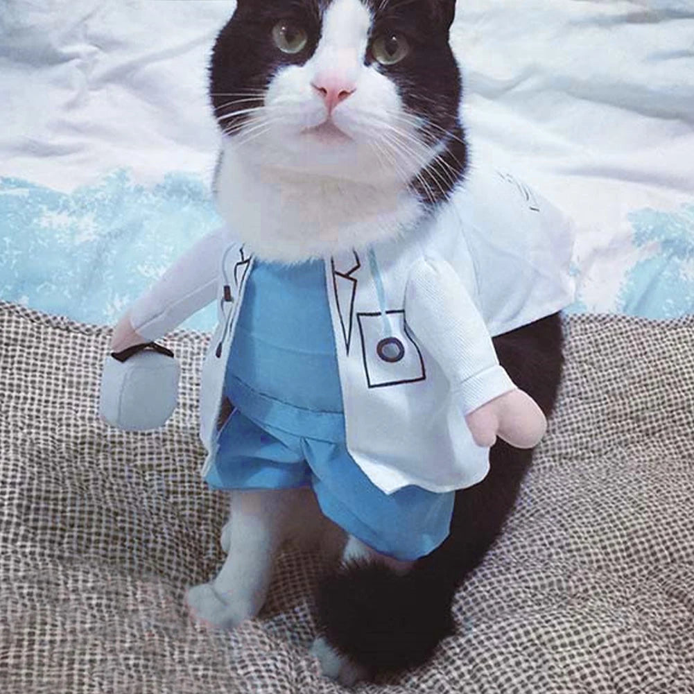 Funny Pet Doctor Costume for Dogs & Cats