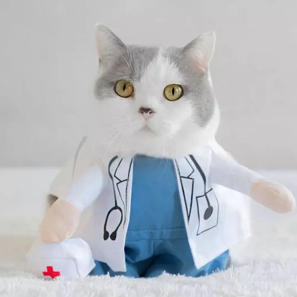 Funny Pet Doctor Costume for Dogs & Cats