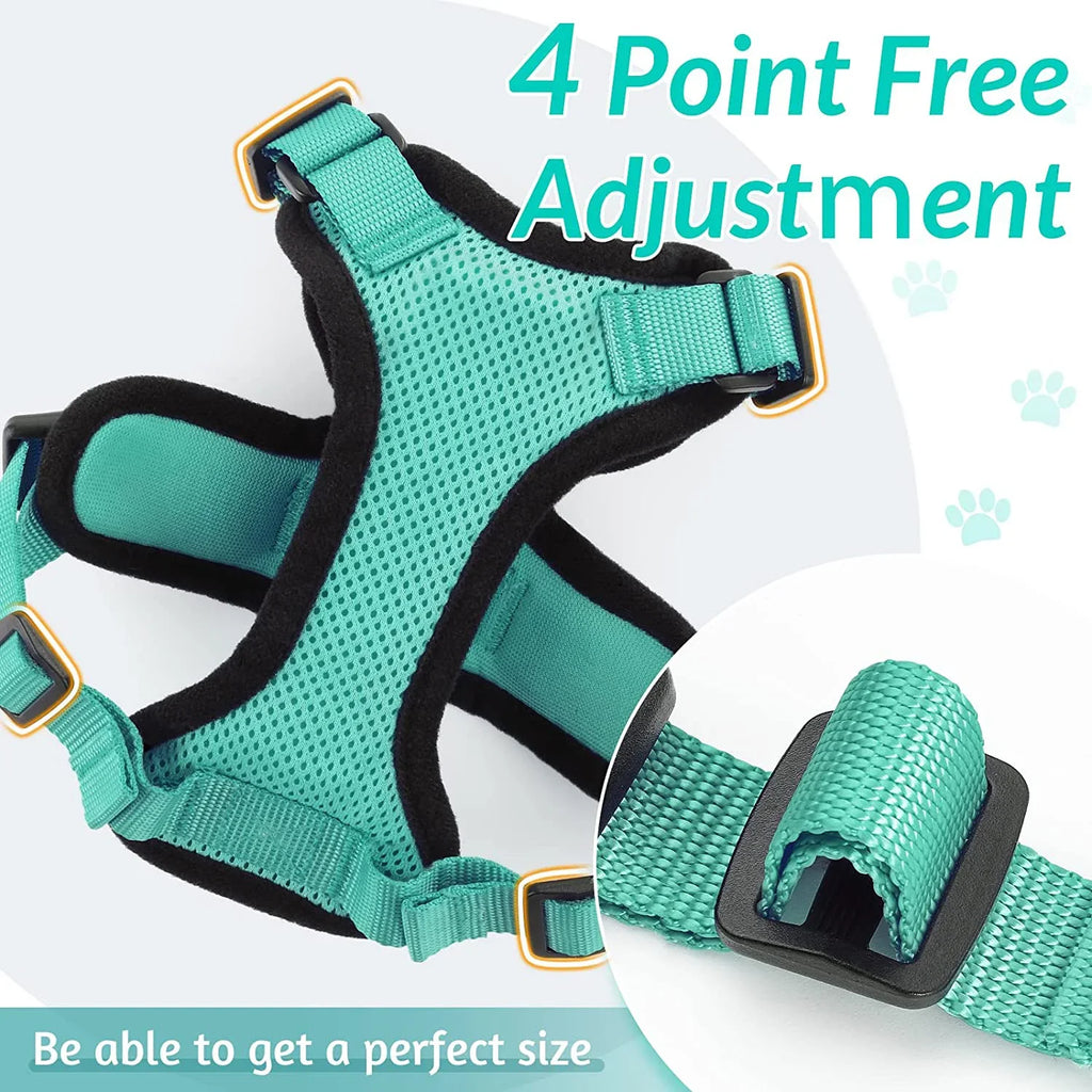 Escape-Proof Adjustable Cat Harness & Leash – Soft Vest for Walking