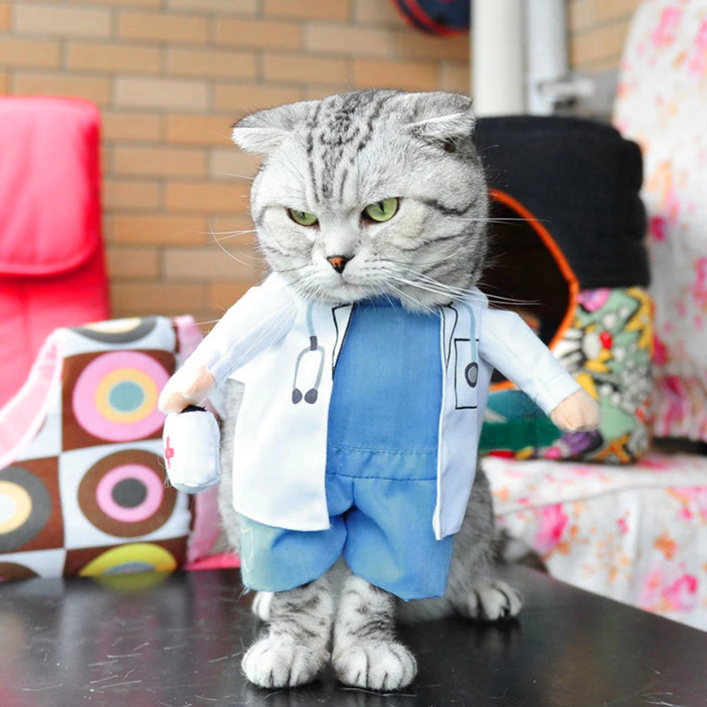 Funny Pet Doctor Costume for Dogs & Cats