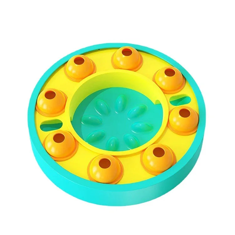 Automatic Slow-Feed Dog Bowl with Turntable – Anti-Leak Training Feeder