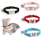 Cat & Small Dog Collar with Bell – Adjustable Kitten & Puppy Leash
