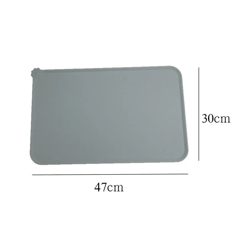 Waterproof Silicone Pet Feeding Mat – Easy-Clean Dog & Cat Placemat
