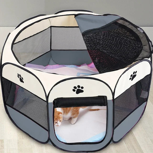Portable Foldable Dog & Cat House – Indoor/Outdoor Pet Bed Tent