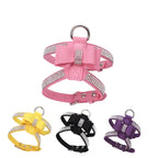 Rhinestone Bow Pet Chest Harness – Small Dog & Cat Walking Leash