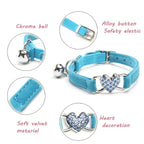 Cat & Small Dog Collar with Bell – Adjustable Kitten & Puppy Leash