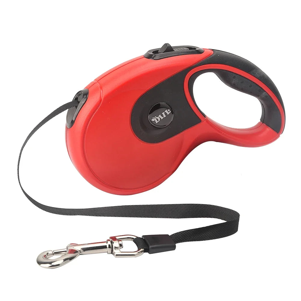 Retractable Dog & Cat Leash with Poop Bag Dispenser
