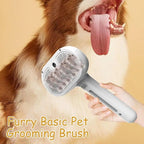 Pet Steamer & Shedding Brush – Hair Removal Comb for Cats & Small to Medium Animals