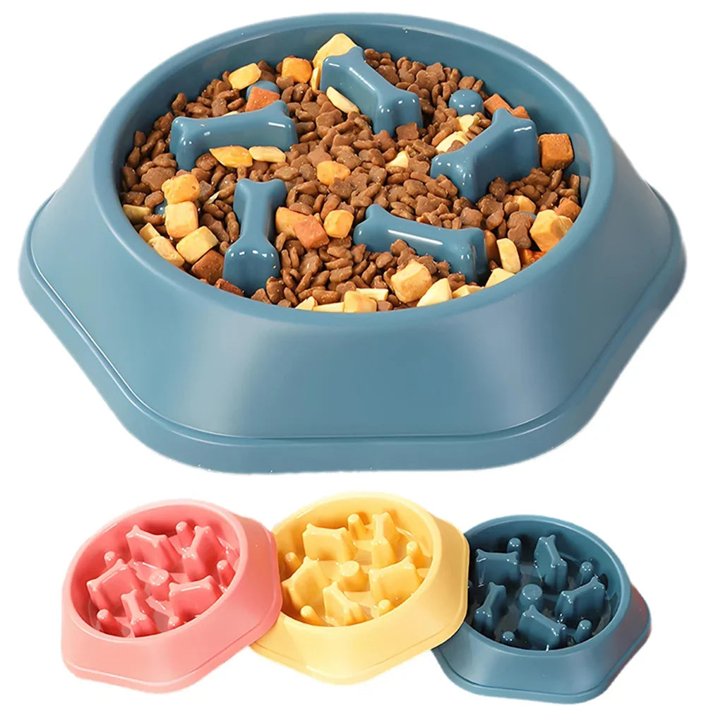Anti-Choke Slow Feeder Dog Bowl – Puzzle & Non-Slip Design