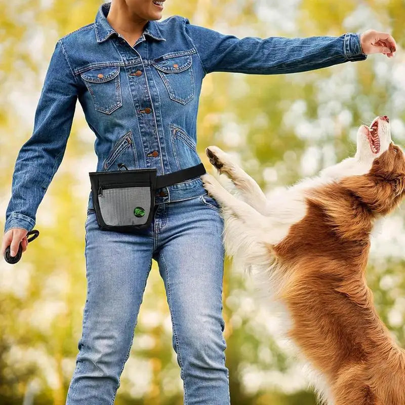 Dog Treat Pouch with Magnetic Closure – Waist Bag for Puppy Training