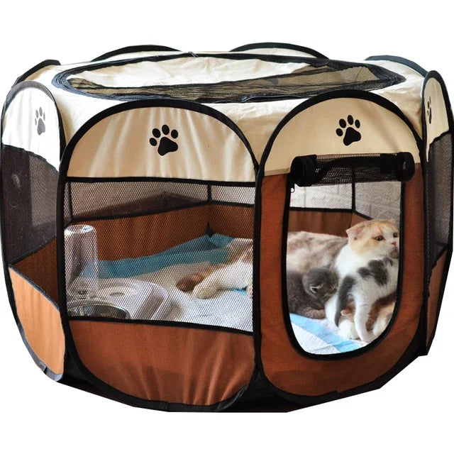 Portable Foldable Dog & Cat House – Indoor/Outdoor Pet Bed Tent
