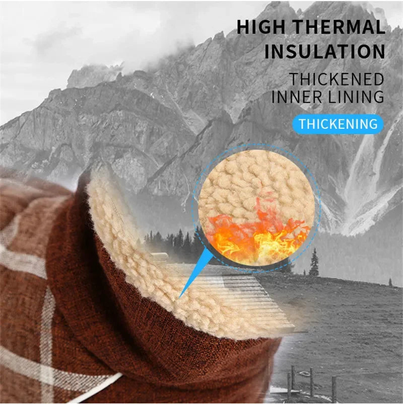 Thick Winter Dog Jacket – Reflective, Windproof, Checked Coat for Small to Large Dogs