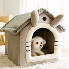 Soft Enclosed Pet Bed & Dog House for Cats and Small Dogs